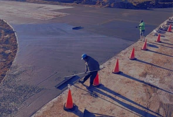 image of a driveway install to a commercial parking lot in Houston
