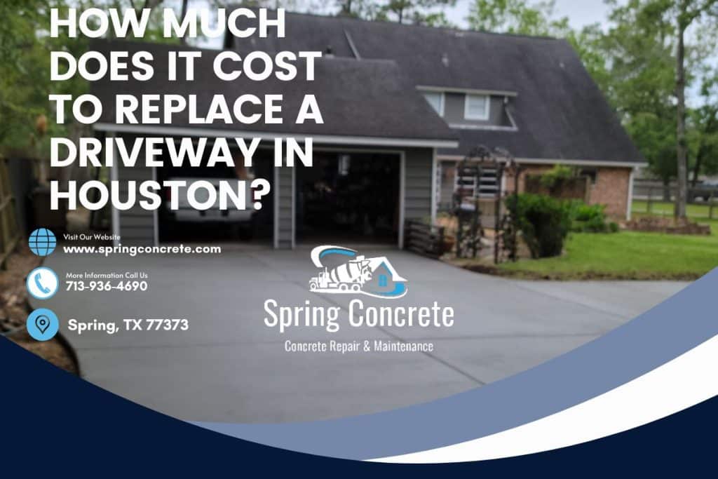 image of new concrete driveway replacement job